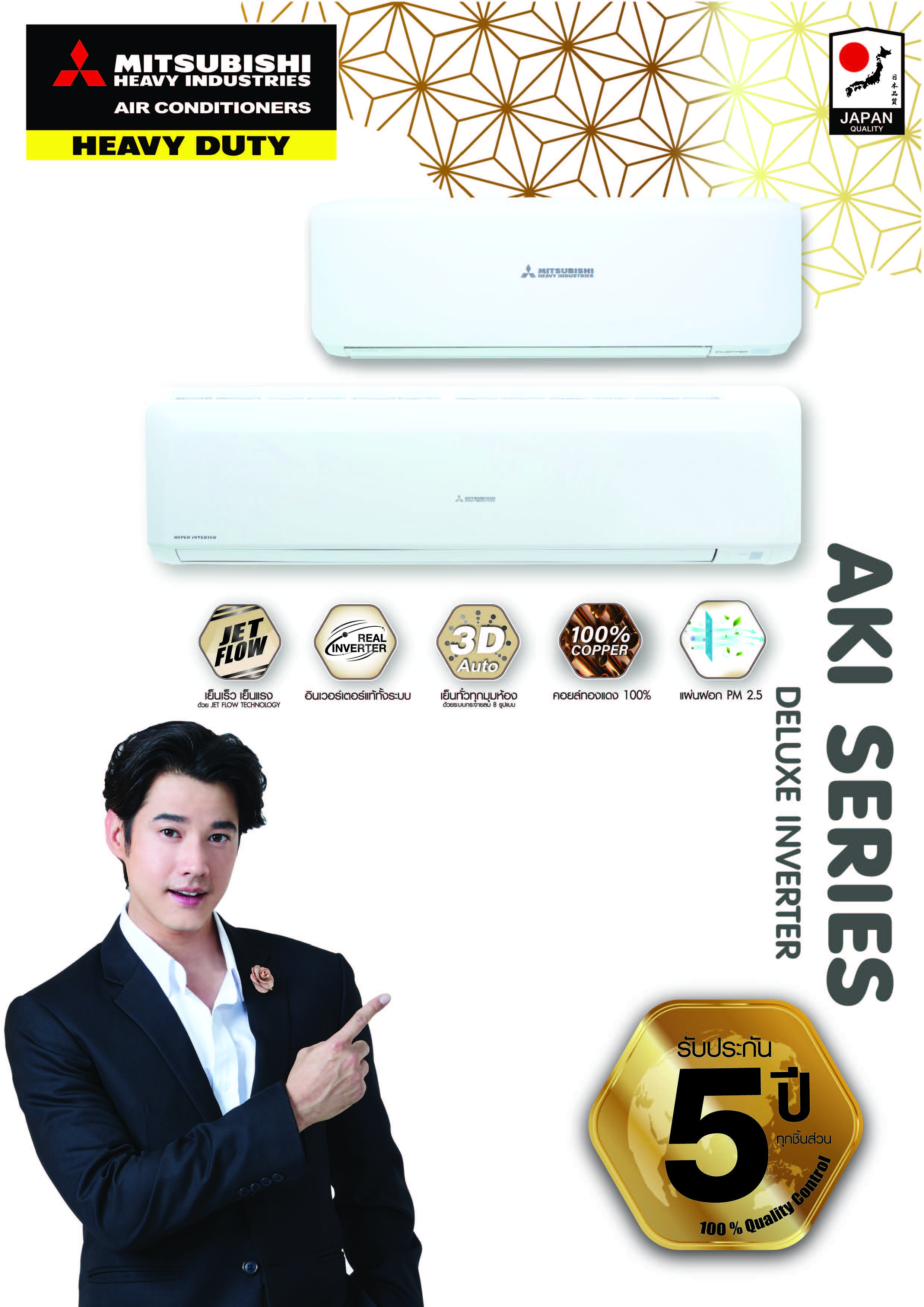 แอร์ MITSUBISHI HEAVY DUTY รุ่น DELUXE INVERTER (YXS) แอร์รุ่นใหม่ล่าสุดปี 2021 รับประกันอะใหล่ 5ปี คอมเพลสเซอร์ 5ปี ราคาเฉพาะเครื่อง ผ่อน 0% 10 เดือน ในกรณีใช้บัตร+3%